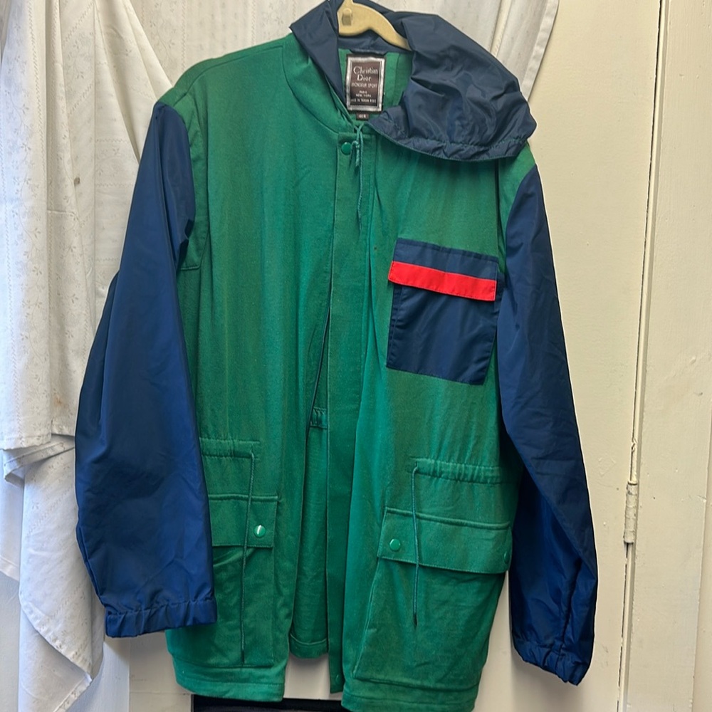 Vintage Christian Dior sweater Windbreaker. Men's 46r